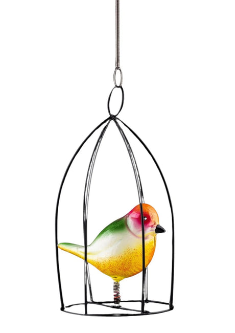 Metal Bird in Birdcage