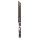 European Steel 8" Challah Knife - Serrated - Hammered Handle
