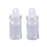 Classic Glass Wishing Bottles with Plastic Plug - pack of 5