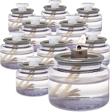 Hyoola Liquid Candles – 8-Hour Disposable Paraffin Tea Lights – Pack of 12