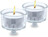 Crystal Tealight Candle Holder for Candelabra (2 Pack)