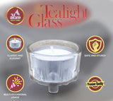 Crystal Tealight Candle Holder for Candelabra (2 Pack)