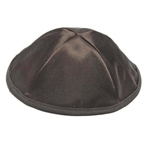 Black Satin Kippah 19 cm