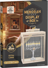 Glass Menorah Display Box - Extra Large