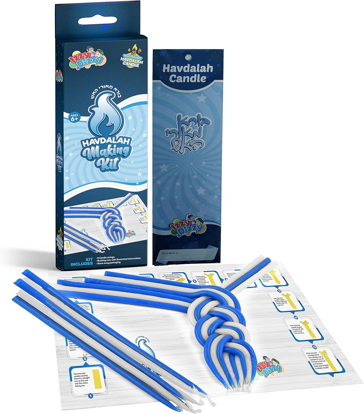 Izzy & Dizzy Havdalah Making Kit - Blue/White