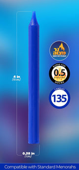 Ner Mitzvah Chanukah Candles Bulk Standard Size Family