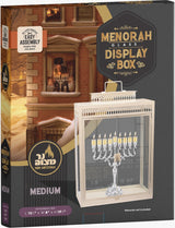 Glass Menorah Display Box - Medium