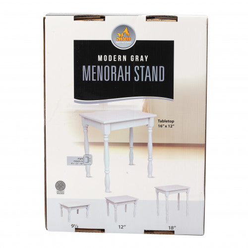 Menorah Stand - Modern Gray