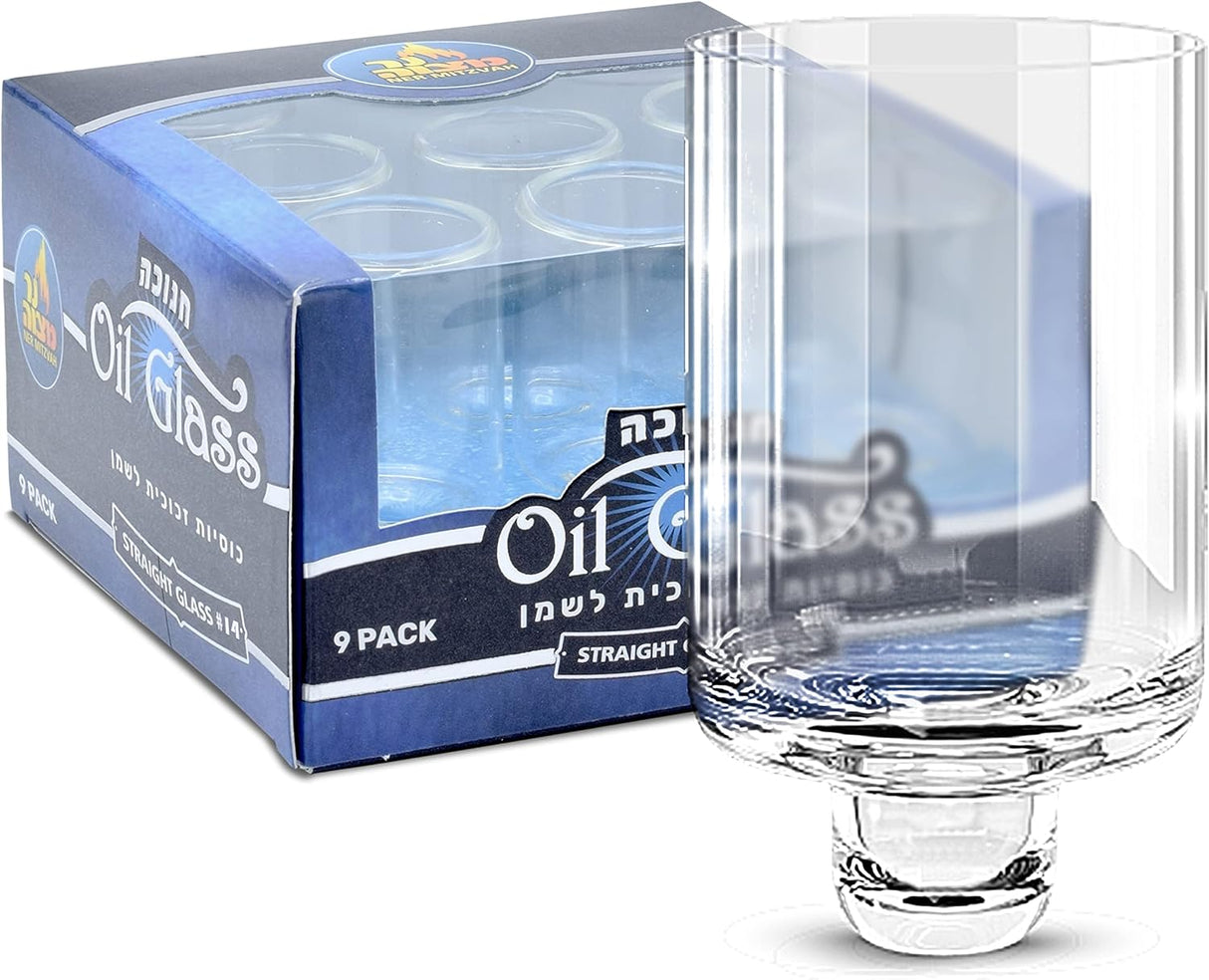 Ner Mitzvah Straight Oil Glass Diameter 32mm Height 44mm #14