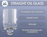 Ner Mitzvah Straight Oil Glass Diameter 32mm Height 44mm #14