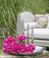 Clear Lights Glass - Lined Candle Shape