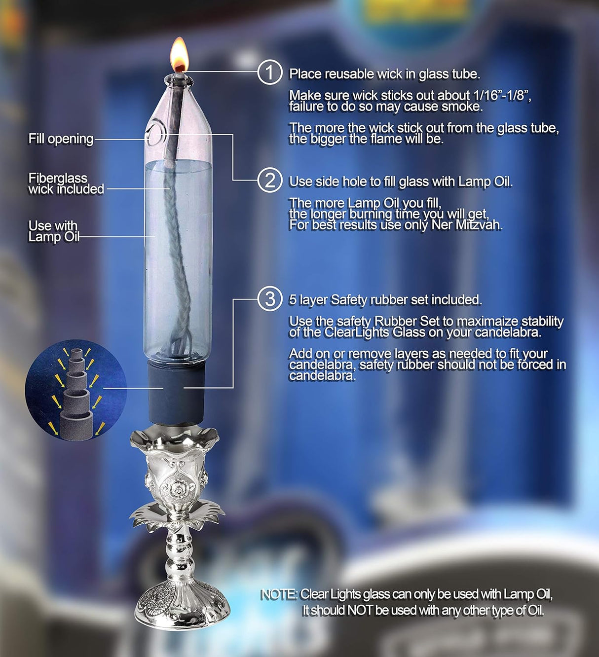 Candle Shape Glass #135