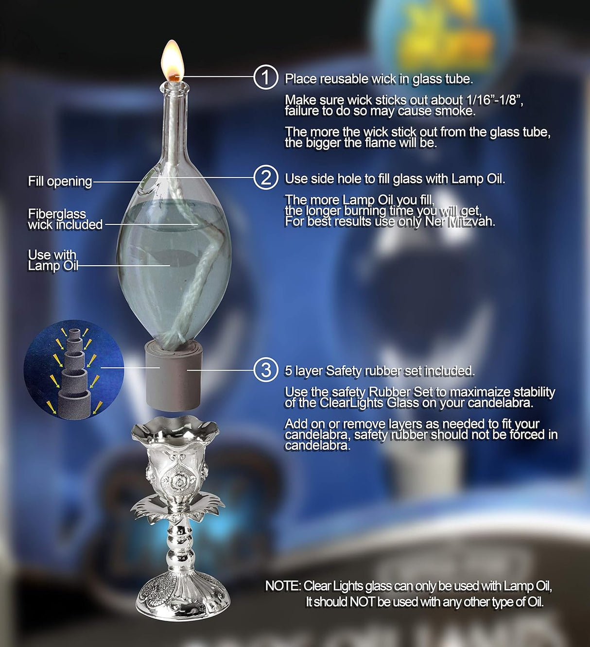 Candle Shape Glass #135