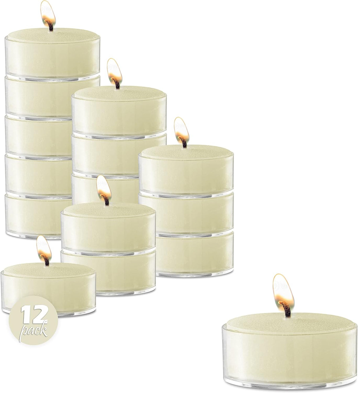 Beeswax Tealights - White