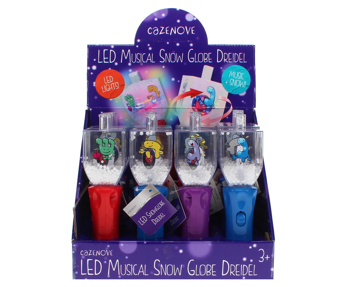 LED Musical Snow Globe Dreidel
