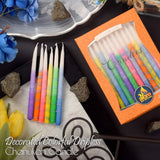 Decorated Chanuka Candles