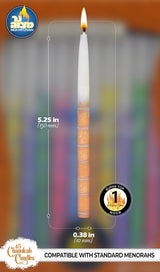 Decorated Chanuka Candles