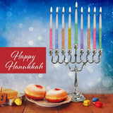 Decorated Chanuka Candles