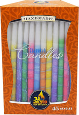 Decorated Chanuka Candles