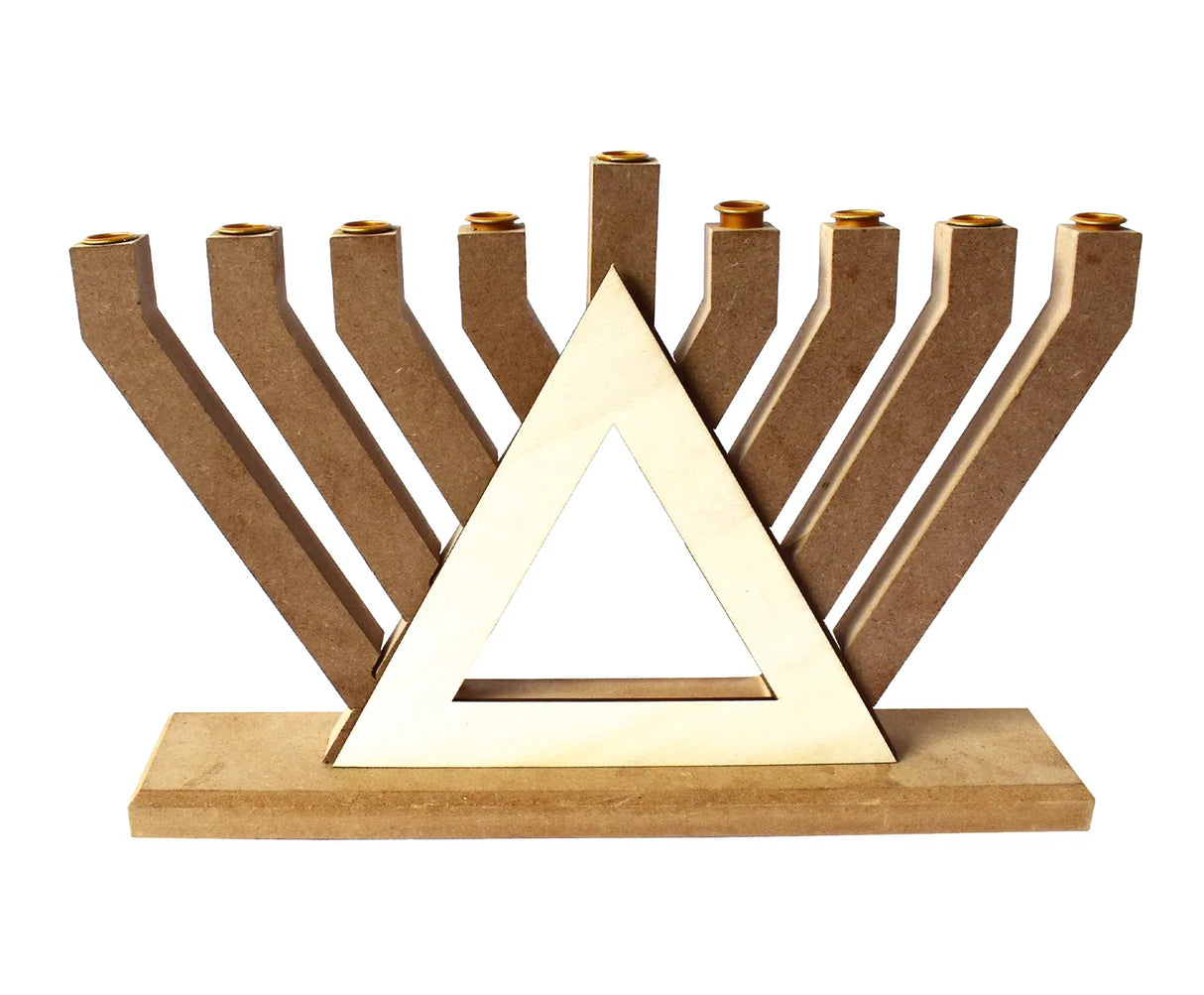 Create your Own Wood Menorah