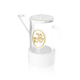 Woven Leatherite Oil Jug - GOLD