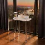 Woven Leatherite Oil Jug - GOLD