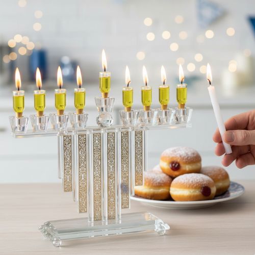 Crystal Menorah 26*30 cm