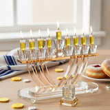 Crystal Elegant Menorah 15cm