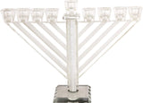 Crystal Menorah 21cm- Chabad Inlaid With Stones