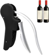 New Rabbit Lever Style Corkscrew Wine Bottle Opener with Foil Cutter Replacement Corkscrew with Foil Cutter and Replacement Corkscrew