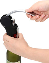 New Rabbit Lever Style Corkscrew Wine Bottle Opener with Foil Cutter Replacement Corkscrew with Foil Cutter and Replacement Corkscrew