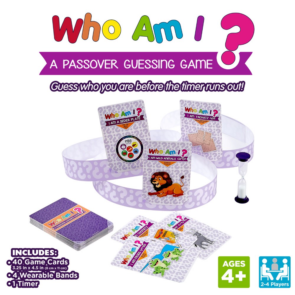 Who Am I? Passover Guessing Game in Collectible Tin Container