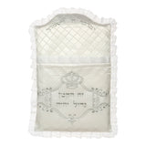 Elegant Satin Bris Pillow 73x53 cm with Embroidery