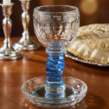 Crystal Kiddush Cup 16 cm contain 100ml / 3.4oz