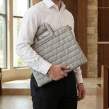 PU Leathere Fabric Talit & Tefilin Set 38*31 cm - Gray