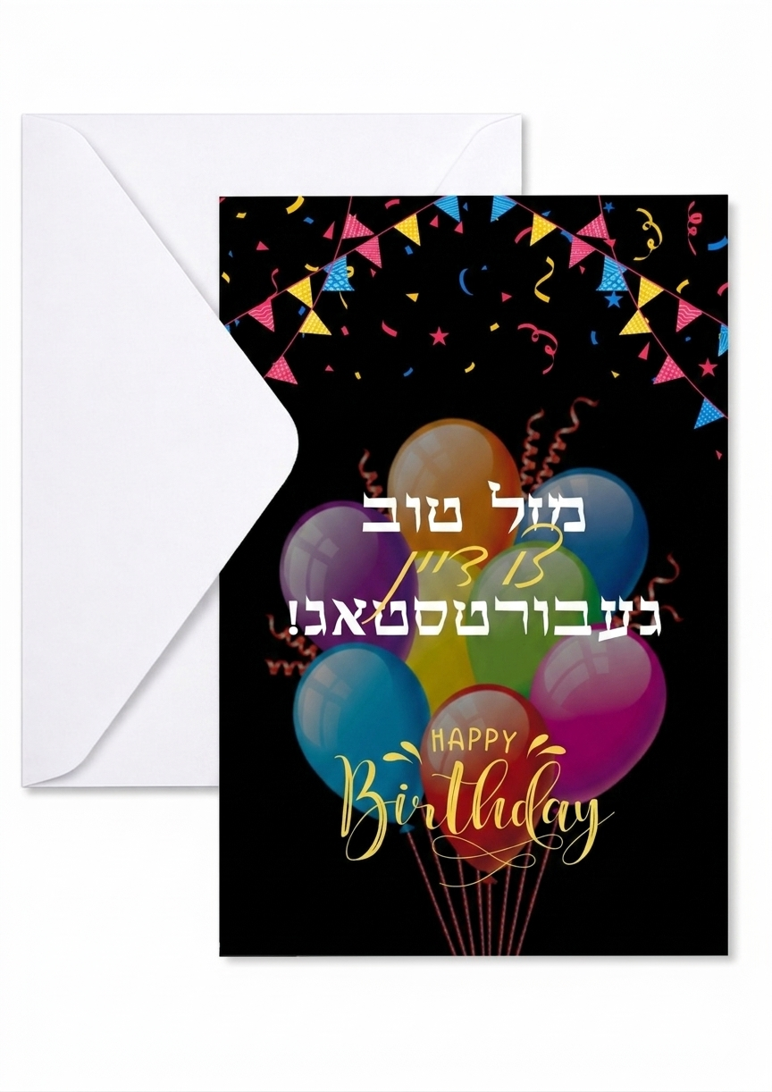 HAPPY BIRTHDAY CARD / מזל טוב