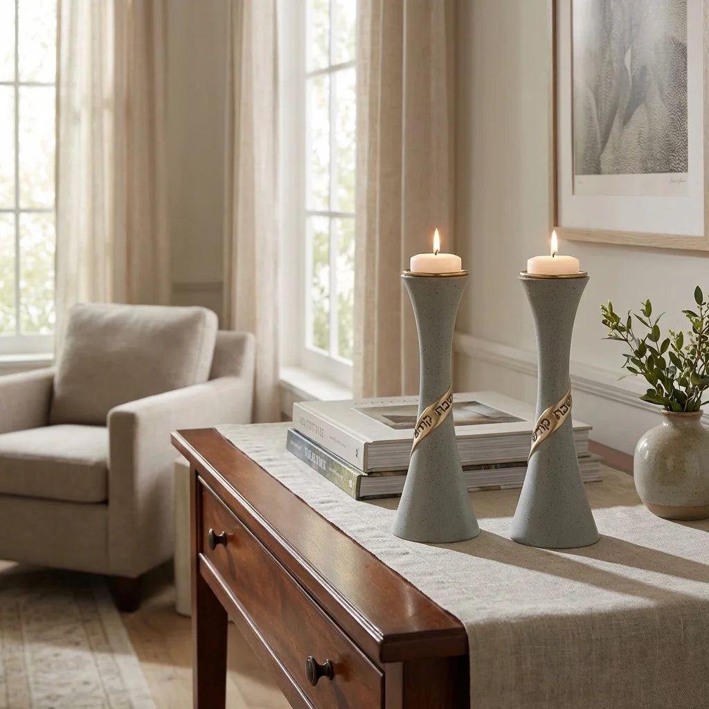 Polymer "Polymer" Candlesticks 19cm