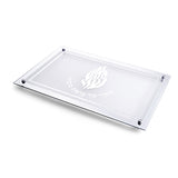 Glass challah Tray 45*30 cm