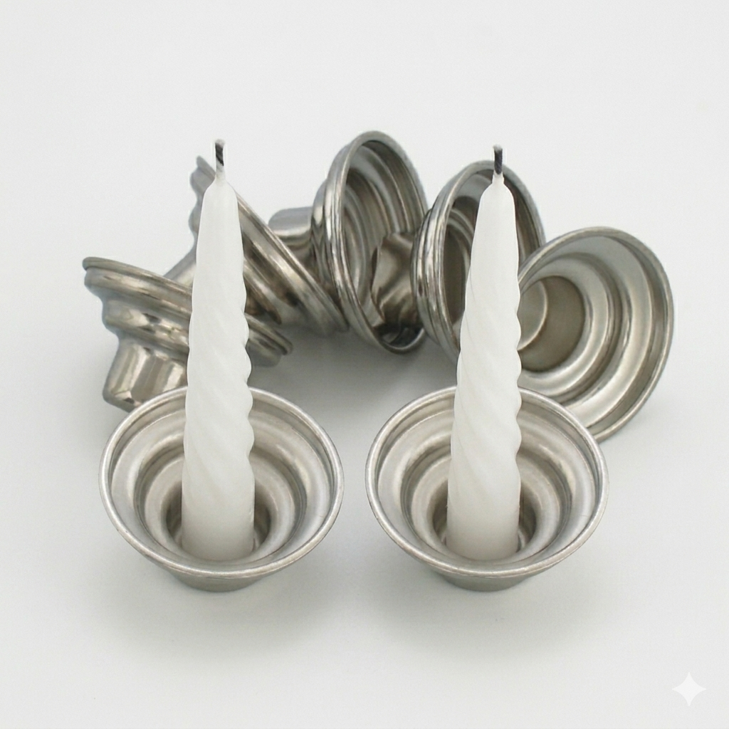 Nickel Oil /Candle Holder