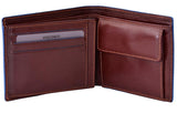 Visconti Men's Leather Wallet - Bilfold - Genuine Leather - RFID - Brown - Alps Collection