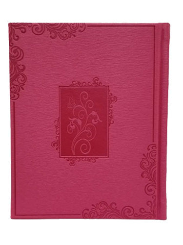 תהלים תפילות ובקשות בינוני - כפתור ופרח PU HOT PINK 15 CM