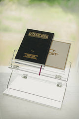 Two-Tier Foldable Leatherite Shtender - gold