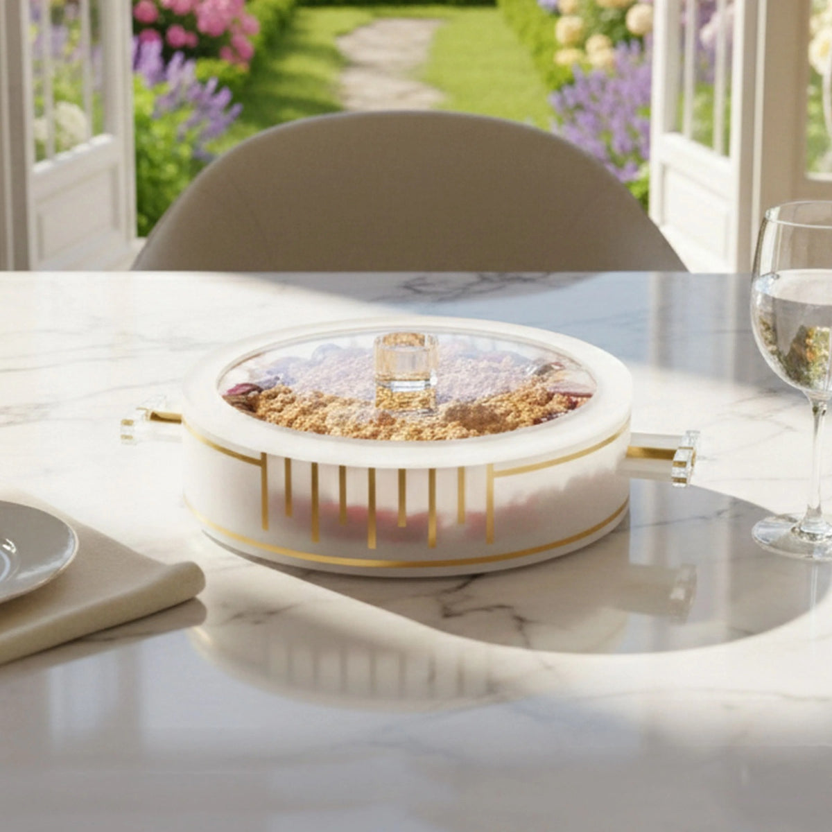 Classic Round Pan Holder - gold
