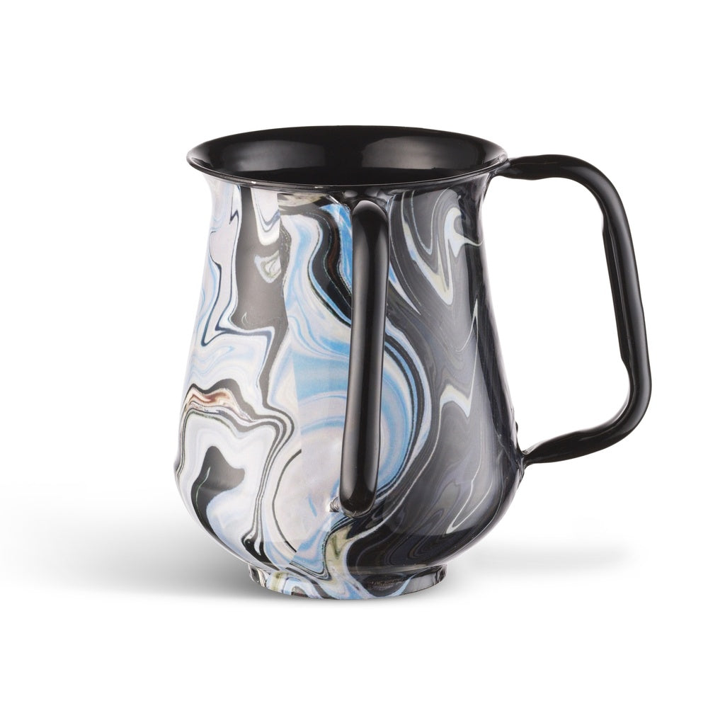 Powder Coated Washing cup Blue Marble