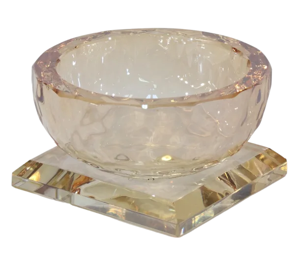 Gold Crystal Salt Dish 2"x2"