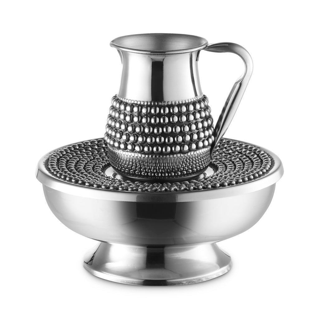 Mayim Achronim Polished with Beads Stainless Steel