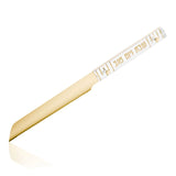 Linear Challah Knife - gold