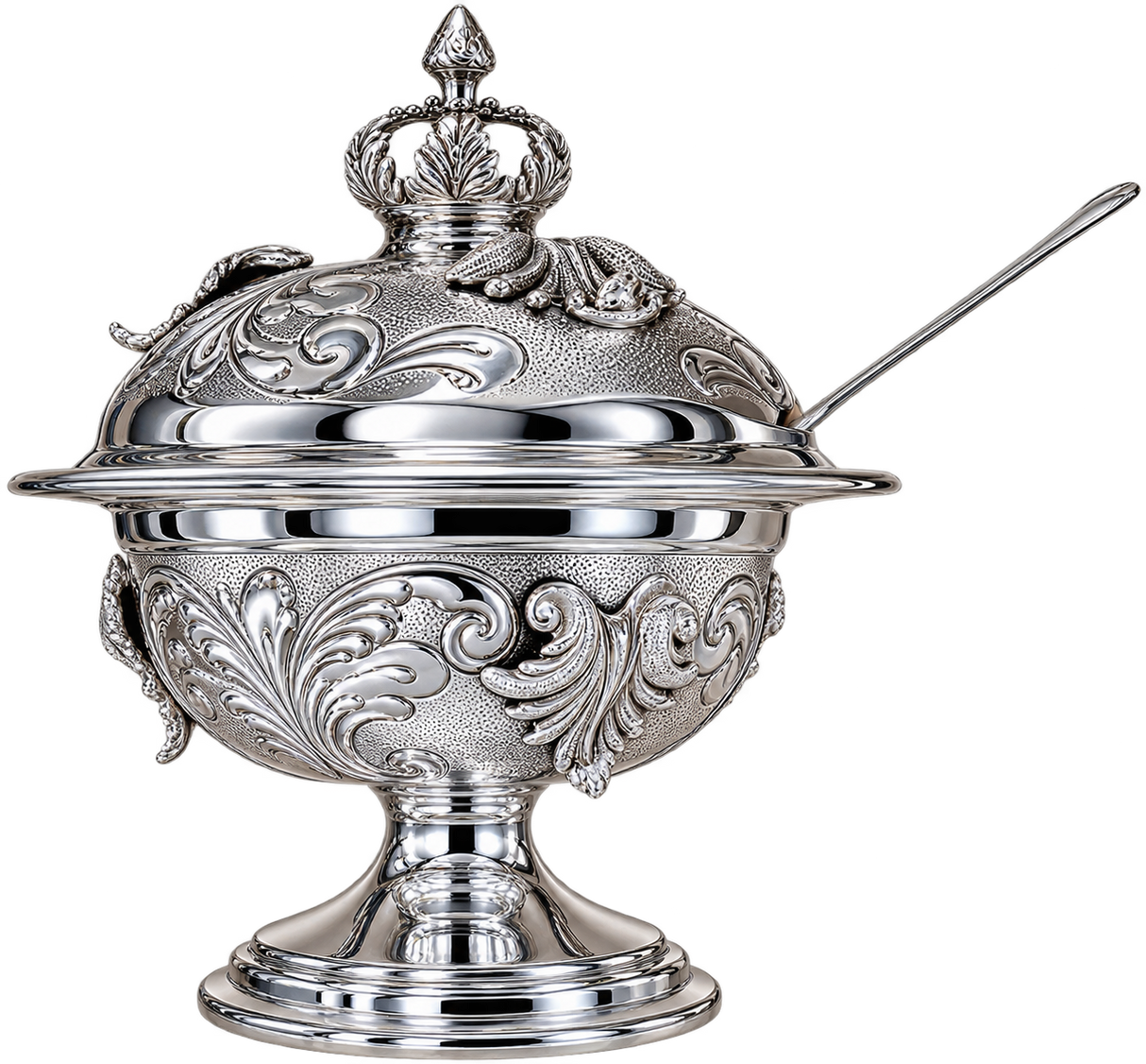 Royal Silver Dipped Honey Dish