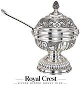 Royal Crest Silver-Dipped Honey Dish