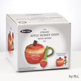 Ceramic Apple Honey Dish With Spoon